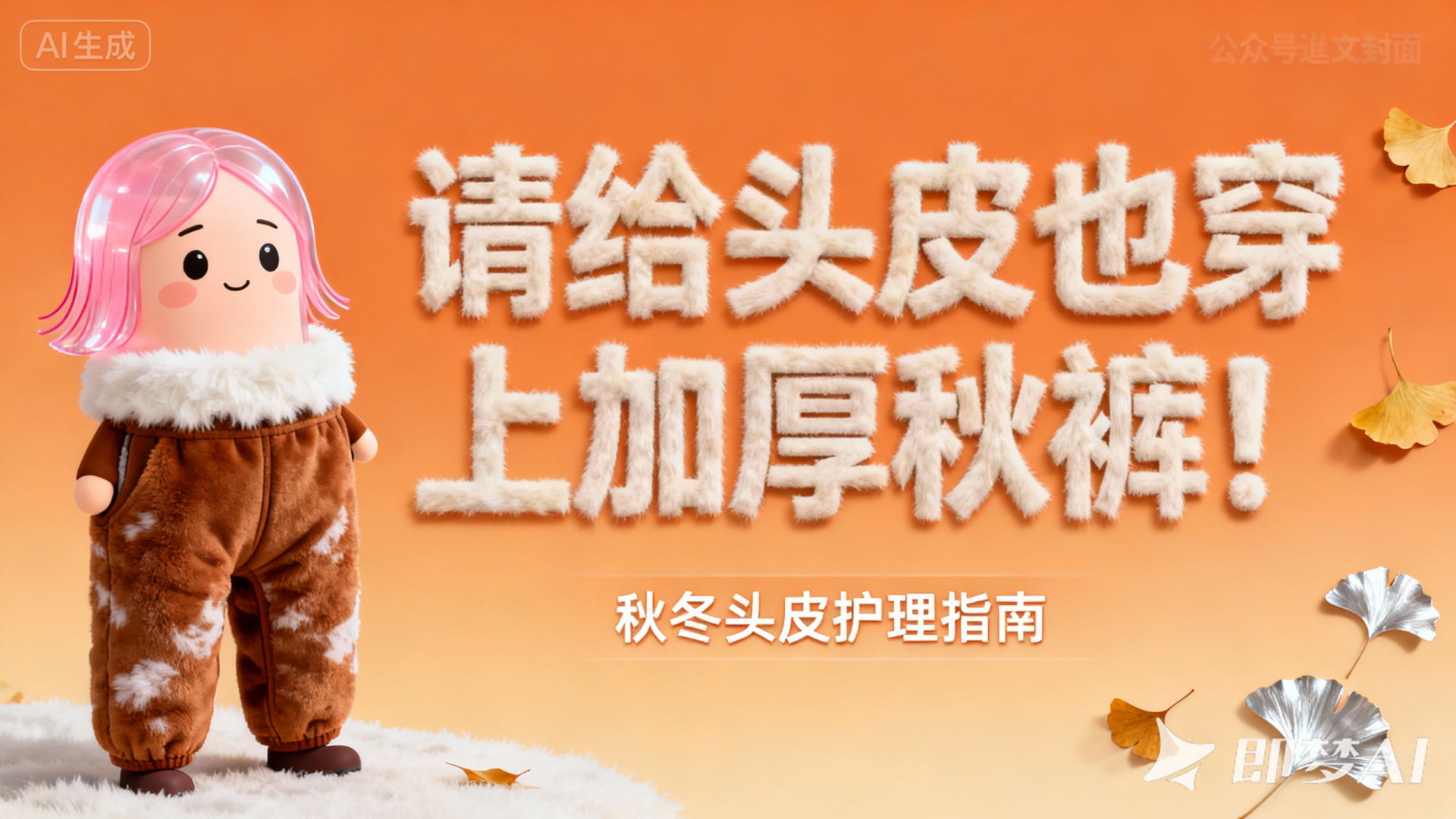 请给头皮也穿上加厚秋裤！