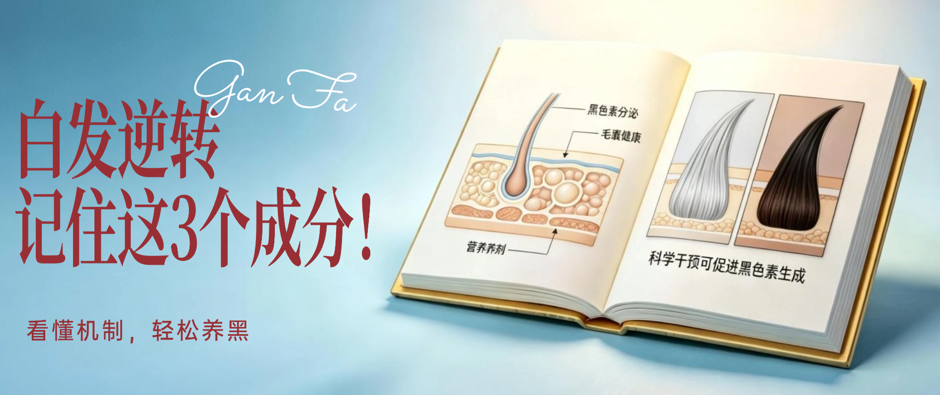 白发逆转底层逻辑，记住这3个成分！