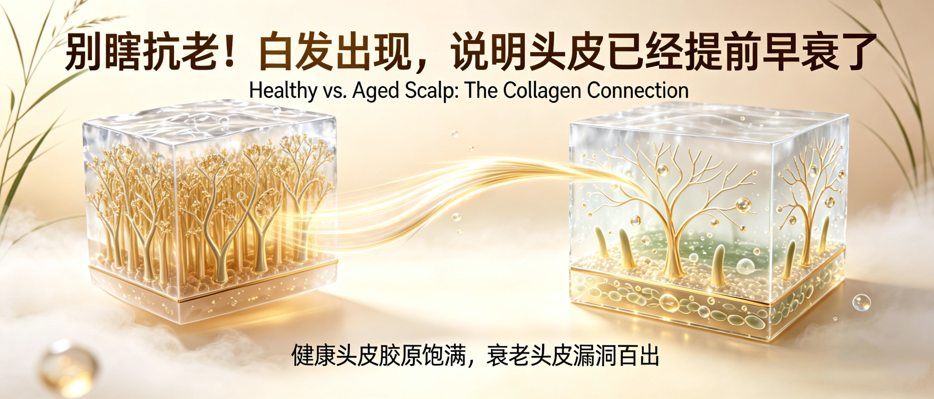 别瞎抗老！白发出现，说明头皮已经提前早衰了