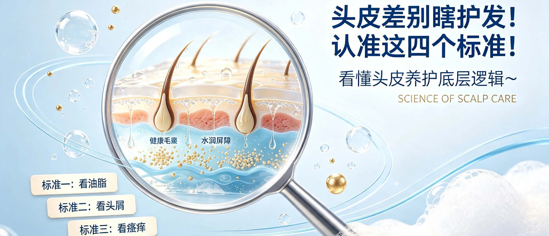 头皮差别瞎护发！认准这四个标准！