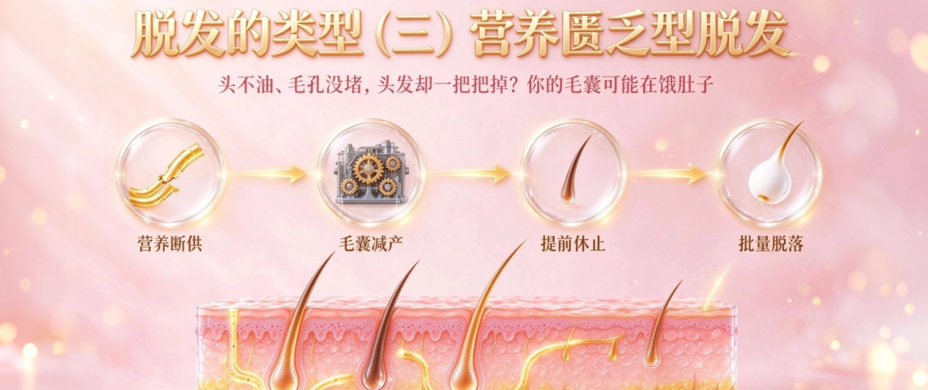 脱发的类型（三） 营养匮乏型脱发